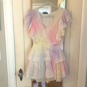 LoveShackFancy tie dye Gwen dress. Worn only once. Size medium.